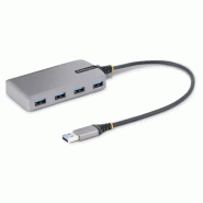 Hub USB 4 Ports - USB 3.0 5Gbps, Alimenté par Bus - Hub USB-A vers 4x USB-A avec entrée d'alimentati