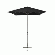 METRO PROFESSIONAL Gastro Market Umbrella, Pentagoan, aluminium, 3 x 3 m, with Water Repellent, Black/Dark Grey - noir multi-matériau 4894643241809
