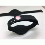 Bracelet RFID Mifare NXP 4k en silicone - MIF_4k_WR15M_N - Étanche et submersible