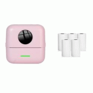 Mini Imprimante Bluetooth Thermique Avec Papier Blanc Pour Impression Clarté Rose YONIS - rose 3615616968841 Mini Imprimante Bluetooth Thermique Avec Papier Blanc Pour Impression Clarté Rose YONIS - rose 3615616968841