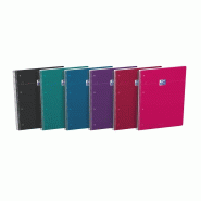 Oxford Lot de 5 Cahier Smart rel. Spirale A4+, 160p./80 feuilles 90g/m², ligné, coloris assortis (6) - 8412771053635