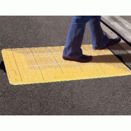 Passage de tranchée piéton - 1,2 m x 0,8 m - Anti-dérapant - Capacité 500 kg