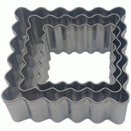 PATISSE 3 Découpoirs / Emporte-pièces carrés - Biscuits - 035-1208847