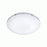Plafonnier LED 2500lm 3000K Ø41 cm IP44 Chrome Blanc - Trio - Apart - blanc 4017807280074