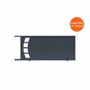 Portail coulissant plein finition aluminium - 3250 / 2000_0