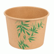 Pot en carton Feel Green 500ml Ø11x8,2cm - par 500