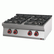 RM GASTRO Fourneau à gaz 4x brûleur ECO sans soubassement REDFOX - SPB 70/08 G - REDFOX - 0615402119634