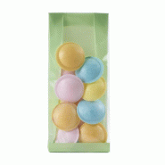 Sachet SOS épais Vert pastel 8+4x20 cm - par 50