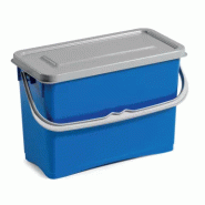 Seau rectangulaire 8l bleu + couvercle 2020 Seau rectangulaire 8l bleu + couvercle 2020
