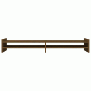 Support de moniteur 100 x 27 x 15 cm bois de pin solide marron 02_0004428 - marron Bois massif 3000200399932