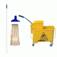 Thouy Kit chariot de lavage avec presse Puma 20 L + balai Faubert - 3701114813216 Thouy Kit chariot de lavage avec presse Puma 20 L + balai Faubert - 3701114813216