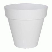 WellHome - Pot de fleurs modèle « Collection Ale-X » Ø60x55cm coloris blanc - blanc plastique WH13416
