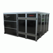 Cabine de soudage laser classe 4 - 4x4m avec porte coulissante Cabine de soudage laser classe 4 - 4x4m avec porte coulissante