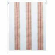 Décoshop26 - Store enrouleur de fenêtre occultant protection solaire store à tirage latéral 70x230cm opaque blanc rouge beige 04_0004583 - rouge 3