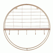 Etagere présentoir à bijoux métal or