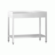 GGM Gastro Table inox de découpe avec plan blanc - Profondeur 600 mm | Ggm - ATK76_FKPGT76 - blanc 4063326376026