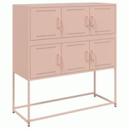Helloshop26 - Buffet bahut commode armoire meuble de rangement organisateur cuisine salle de séjour salon 100,5 x 39 x 107 cm acier 02_0036192 - 3000 Helloshop26 - Buffet bahut commode armoire meuble de rangement organisateur cuisine salle de séjour salon 100,5 x 39 x 107 cm acier 02_0036192 - 3000