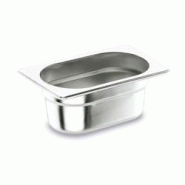 Lacor Bol Gastronorme GN 1/4 Acier inoxydable 18/10, 10 cm 2,5 L - Acier inoxydable 18/10 66410