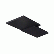 ROSSINI ILLUMINAZIONE Applique Led Ben 27W Lumière Indirecte 2700K 2500Lm Aluminium Peint Noir, Design Carré Gradable Coupe De Phase - Groupe Rossin