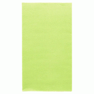 Serviette en ouate gaufré 2 plis vert anis 1/6 33x40cm - par 2000