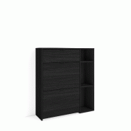 SKRAUT HOME Meuble à Chaussures, 90x102x27 cm, 10 paires de chaussures, Pour Entrée, Noir - noir Bois manufacturé 670_9