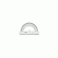 SMARTD Rapporteur en plastique cristal Red Smart Office 180º - 95mm - 1un - 5608011014730