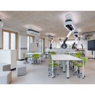 Système de média au plafond innovant et élégant avec fourniture d'électricité, de données, de gaz ou d'air comprimé en trois dimensions  -  Fly One®_1