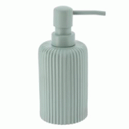 TENDANCE Distributeur à Savon ou Lotion en résine striée Vert eucalyptus 230 ml - vert 3664323185133 TENDANCE Distributeur à Savon ou Lotion en résine striée Vert eucalyptus 230 ml - vert 3664323185133