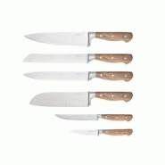 Bjorn Couteaux de cuisine JAKOB - 6 pièces - marron 3701488307663 Bjorn Couteaux de cuisine JAKOB - 6 pièces - marron 3701488307663