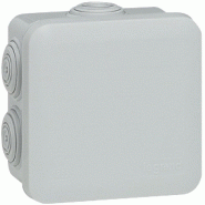 Boîte de dérivation ip55 65x65x40 mm gris