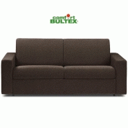 CANAPÉ CONVERTIBLE EXPRESS CRÉPUSCULE MATELAS 140CM COMFORT BULTEX® POLYURÉTHANE MARRON