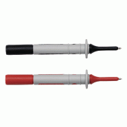 CHAUVIN ARNOUX - Jeu de 2 pointes de touche surmoulées (1 rouge / 1 noire) pour installations CAT III & IV 1000V