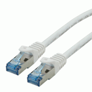 Cordon ROLINE S/FTP(PiMF) Cat.6A / 10 Gigabit, LSOH, Component Level, blanc, 15 m_0