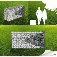 Gabion déco 1m x 0,30m x 0,50m