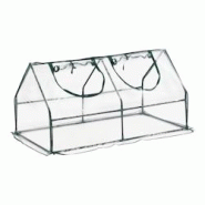 Helloshop26 - Châssis de jardin à 2 fenêtres en acier et PVC 120 x 60 x 60 cm 03_0008267 - 3001923482727 Helloshop26 - Châssis de jardin à 2 fenêtres en acier et PVC 120 x 60 x 60 cm 03_0008267 - 3001923482727