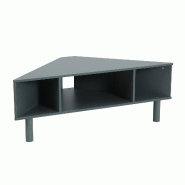 Oviala Business Meuble TV effet bois 120x55 cm style scandinave vert foncé, L 120 x l 55 x h 44 cm Oviala - vert Bois massif 114791