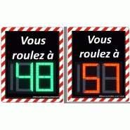 Panneau radar indicateur de vitesse gamme speed display