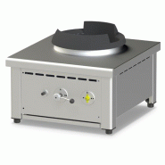 Plan de cuisson wok à gaz de table 1 brûleur - puissance 28 kw - 60... - PAHA0009