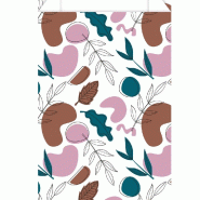 Pochettes cadeau floral moderne 12x4,5x20 cm - par 150