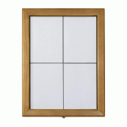 Porte-menu mural à LED blanches en teck 4xA4 | Securit - CU938