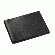 Quo Vadis - Porte-carte papillon - Eaton - Noir - 14x8 cm - Cuir pleine fleur de vachette - bleu 218078Q Quo Vadis - Porte-carte papillon - Eaton - Noir - 14x8 cm - Cuir pleine fleur de vachette - bleu 218078Q