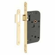 Serrure encastrable pour porte intérieure, axe 50mm, bouts ronds, laiton poli verni - THIRARD - doré 3150260192209 Serrure encastrable pour porte intérieure, axe 50mm, bouts ronds, laiton poli verni - THIRARD - doré 3150260192209
