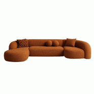 STELLAMEUBLES canapé serenity gauche terracotta - 3667335250615 STELLAMEUBLES canapé serenity gauche terracotta - 3667335250615