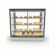 Vitrine chauffante INTEGRA Drop-In - 4 niveaux - 1000 mm - H815 mm | Sayl Barcelona- Accès Back-Service - 674005070452