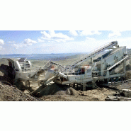 80 t/h station de concassage mobile de granite