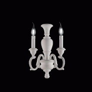 Bonetti Illumina Fiorenza Applique Murale En Bois Blanc Shabby 2 Lumières .18 P.16 Bl172-Ap2-Bco - blanc 8050713210229