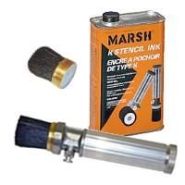 Brosse à encrage par réservoir - tête de rechange pour surfaces rugueuses