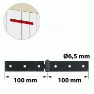 Charnière forte acier pour volets battants, l.40 x l.100 mm