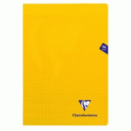 Clairefontaine Lot de 10 Cahier Mimesys A4, 96p./48 feuilles 90 g/m² piquées, coloris jaune, Séyès - 3329683431619