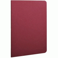 Clairefontaine Lot de 5 Carnet Age Bag A5, 96p./48 feuilles 90 g/m² piquées, couv. Coloris rouge, ligné - 733162C